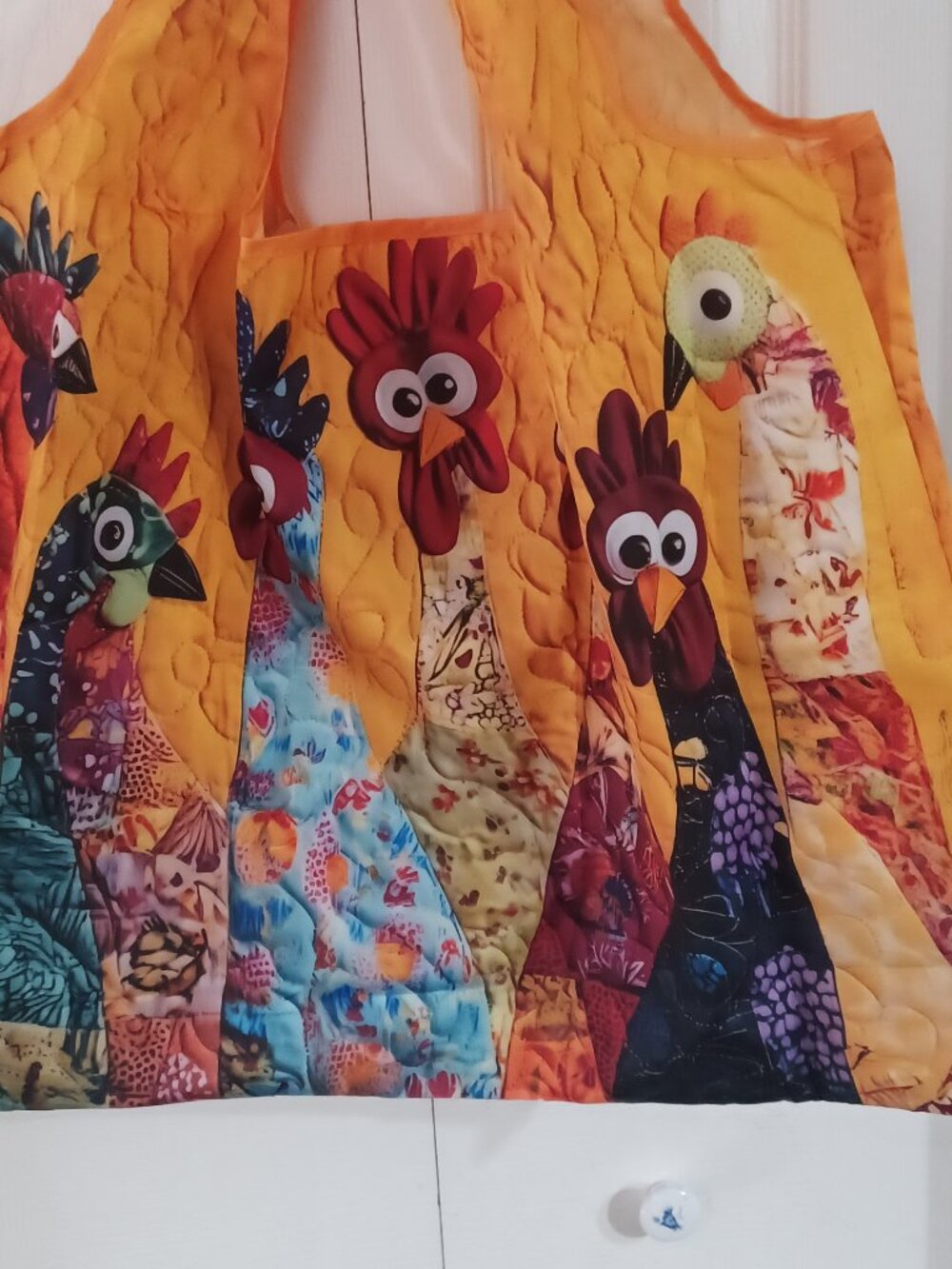 Silly Nylon Chicken Tote - Folds into a Little Pouch